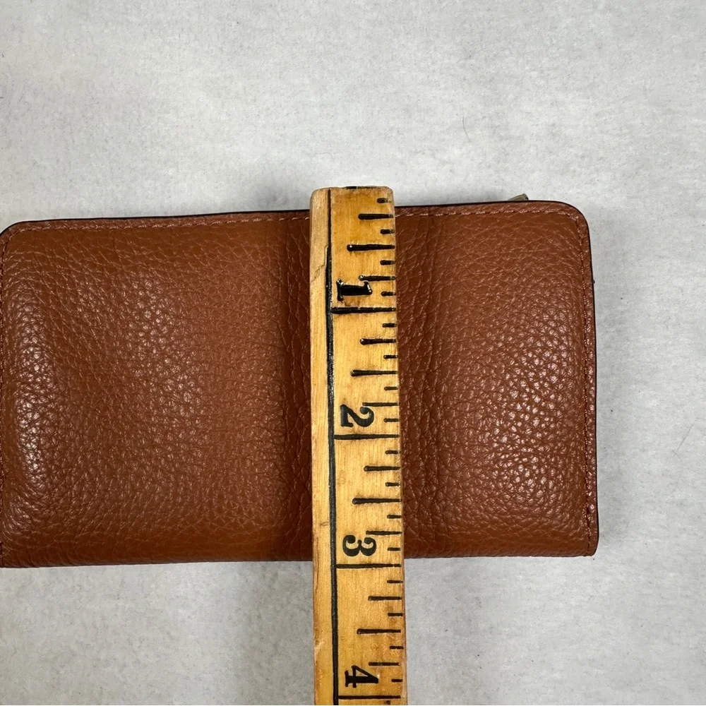 Kate‎ Spade Leila small slim bifold wallet Brown Leather